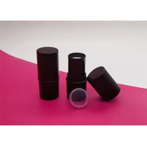 Empty Travel Set Round AS Plastic Deodorant Containers 8g Black