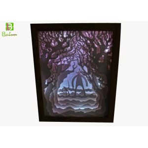 POS Retail Display Props , Cut Out Light Box Backlit Inside With Changing Color