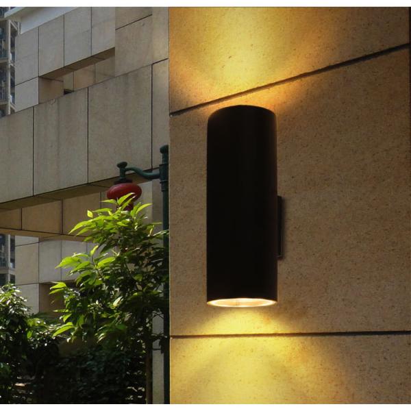 Modern design Black grey color surface mounted 18W aluminum outdoor decorative led wall light