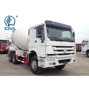 6x4 8 - 10m3 Mixer Tank Truck With 10 Tire Sinotruk Howo7 / Concrete Mixer Truck