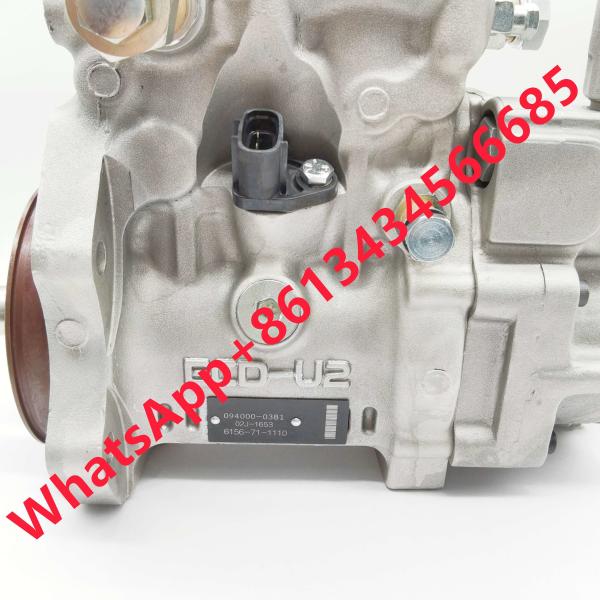 094000-0381 Common Rail Fuel Pump For KOMATSU SAA6D125E-3/3A/3B3G PC450-7 6156-71-1110