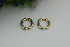 China New Style Small Open Oval Shape Gold Zinc Alloy Metal Buckle Rings Manufacturing on sale