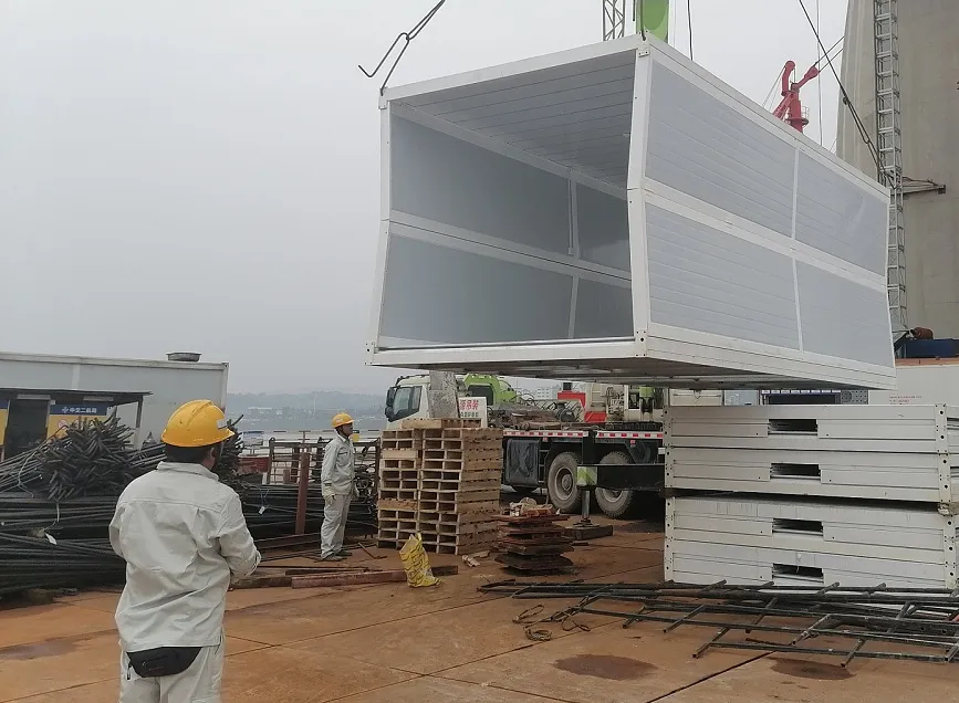 Single Double Door Prefabricated Structural Steel Folding Container House