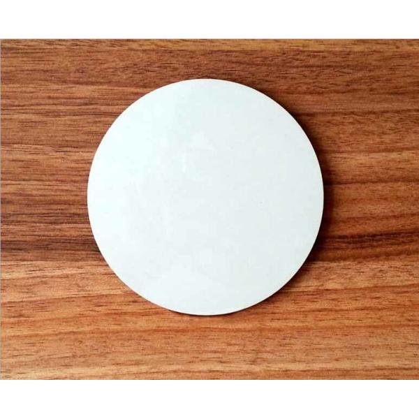 Wholesale 10*10cm Round Blank MDF coaster with white top for DIY printing