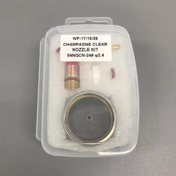 WP-17/18/26 TIG Welding Torch Accessories 24 Champagne Clear Nozzle Kit with