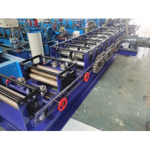 CNC Adjust C Purlin Roll Forming Machine With Ball Bearing Steel Roller