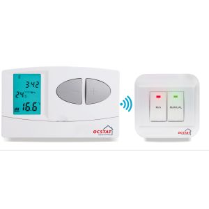 Wet Underfloor Heating Thermostat Battery Operated With Large Screen