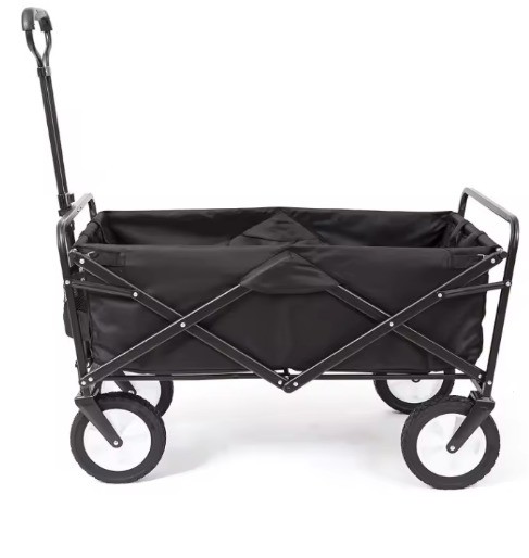 Outdoor Camping Collapsible Wagon Folding Utility Trolley Cart With Adjustable