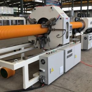 HDPE / PP OD100mm-OD315mm DWC Pipe Machinery For Drainage , Sewage
