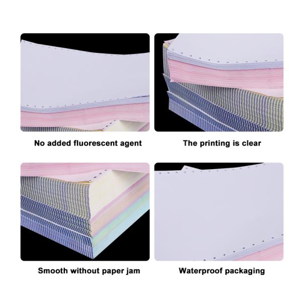 6 Plyer Torn Tear A4 Sheet Carbonless Paper Rolls