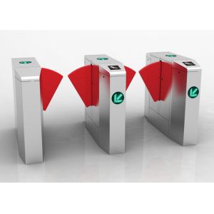 Cheap Railway Station Exit Flap Barrier Turnstile Pedestrian Width 550mm Automatically Open for sale