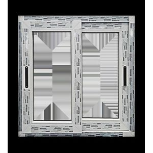 Double Pane Sliding Glass PVC Windows UPVC Vinyl Sliding Window