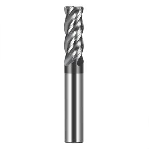 70HRC 4-Flute Bull Nose Tungsten Carbide End Mill with 35 Degree Helix Angle and