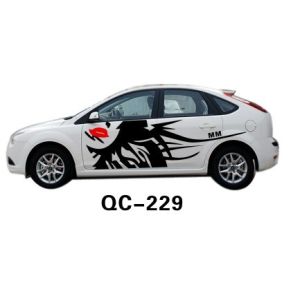 Cheap PVC Custom Decorative Car Body Sticker QC-229K for sale