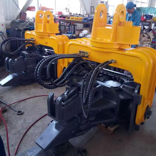 Excavator Attachments Pile Hammer Vibro Hammer Mounted Excavator For Foundation Pile