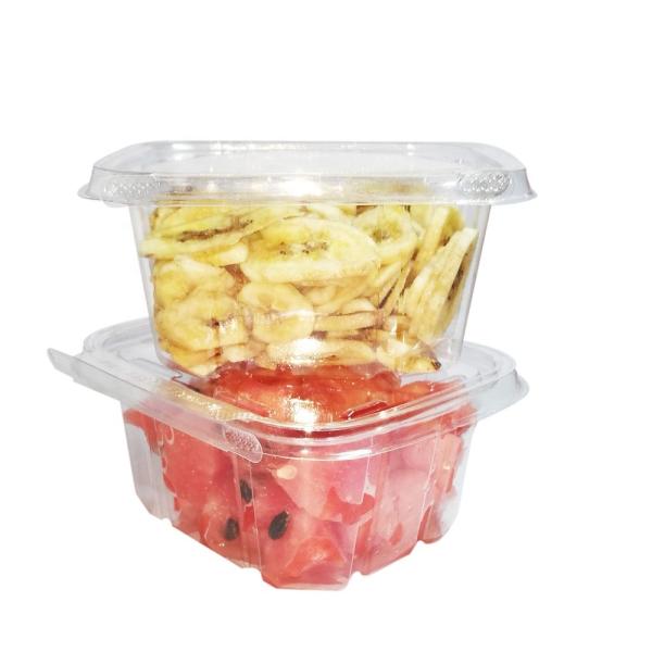 Quality China Supplier Tamper-Resistant Clear Hinged Container with Flat Lid wholesale