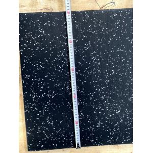 Rubber Floor Mat Tile 500*500mm 25mm thickness with Colorful EPDM Dots and