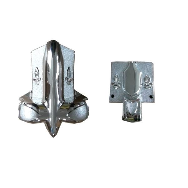 Quality Plastic Injection Molding  Silvering  Coffin Parts applied with Steel bar wholesale