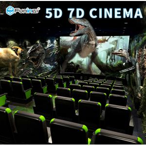 110V Fights Shooting Game 7D Cinema Simulator Rider Metal Screen 6 / 9 Seats