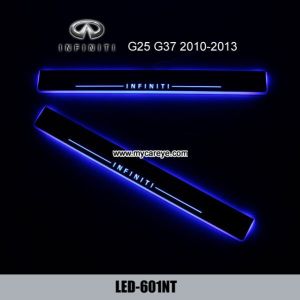 Cheap Infiniti FX35 FX37 FX30 FX50 Led Moving Door sill Scuff Welcome Pedal Lights for sale