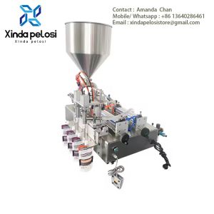 Semi Automatic Desktop Plastic Pouch Sealing Machine,Spout Pouch Double Head