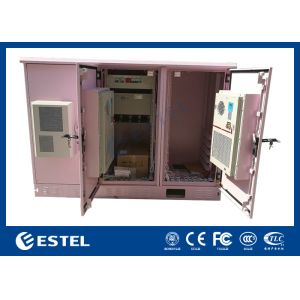 Cheap ET25080240C-240 Outdoor Telecom Floor Mounted Cabinet With 3 Compartments Enclosure for sale