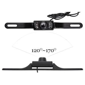 Universal CCD License Plate Frame Car Rear View Back Up IR Camera Night Vision