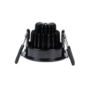 Long Life COB Black Trim LED Recessed Lighting 25 Degree Tiltable