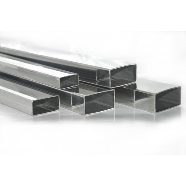 Quality BA 2B Polished Pickling Stainless Steel Rectangular Tube with Slit Edge and Plastic Pipe Cap End Protector wholesale