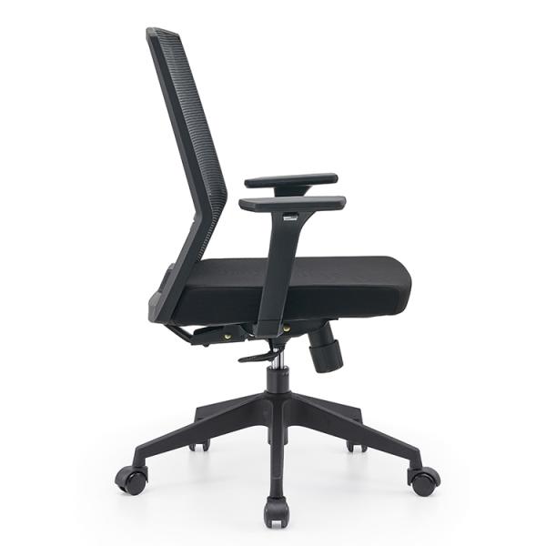 Home Office PC Chair with Reversible Armrests High Back Breathable Mesh and Lumbar Support