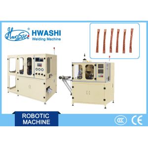 China Automatic Copper Braided Strand Wire Welding Machine Medium Frequency AC Pulse on sale
