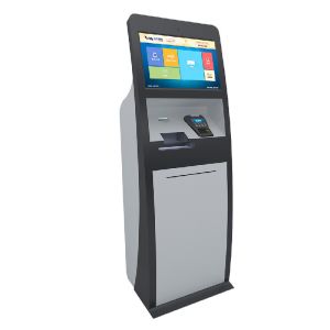 Lobby Standing Automatic Teller Cash Dispensing Machines 15Inch 17Inch
