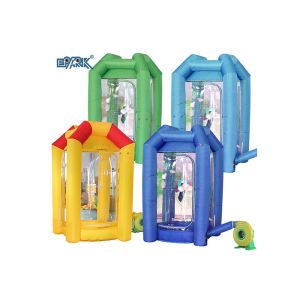 Oxford Cloth Inflatable Money Grabber Catching Cash Booth Machine With Blower