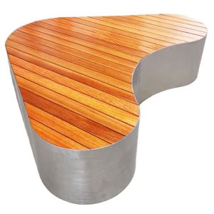 Garden Rest Modern Stainless Steel Chair Special-Shaped Leisure Bench