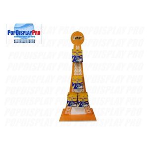 12 Hooks Corrugated Cardboard Hook Display 2 Sided Eiffel Tower Shaped Durable