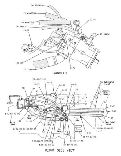 1096867 LINES GP-HYDRAULIC Parts scheme