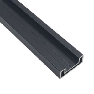 China T8 Powder Coated Aluminium Extrusions Kitchen Cabinet Aluminum Profile on sale