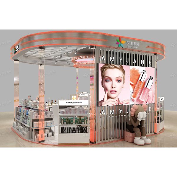 BKC006 Branded Perfume Bar Kiosk Cosmetic Store Display Furniture Perfume Kiosk