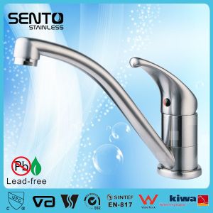 China Stainless steel single handle kitchen faucet for home, EN817 certificated on sale