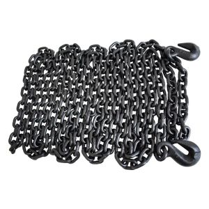 Black Oxide Finish G80 Lifting Chain with 2t Working Loadlimit and Welding Hooks