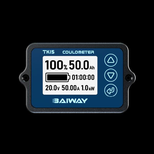 Quality TK15 1.5 Inch Lithium Battery Monitoring System Small Size 8-120V 0-500A Low Power wholesale