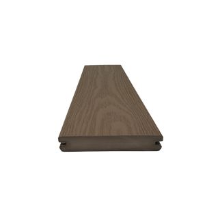 Solid Grooved PVC Decking Composite Flooring for Outdoor Balcony Garden