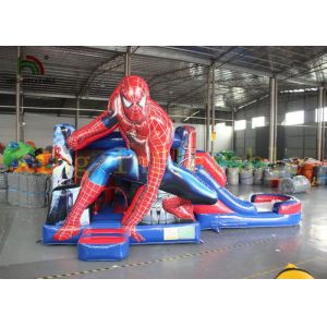Kids Playground Spider Bouncy Jumping Castle With Slide By Durable PVC
