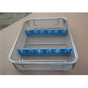 Cheap Decorative Custom Silver Rectangular Wire Mesh Basket For Clean Smooth Medical/stainless steel wire mesh baskets lid for sale