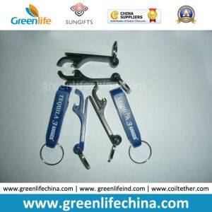 Various Customized Logo Printed Plastic Bottle Opener Key Chains