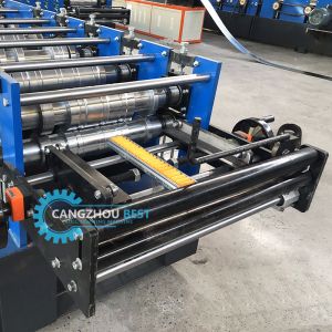 Galvanized Rain Gutter Profile Rollformer Machine With PLC Control