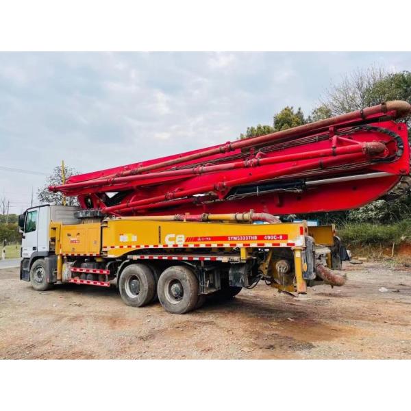Used Concrete Pump Truck 49 Meter on Benz Chassis Made in 2019