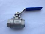 4'' 1000WOG 2PC Stainless Steel Ball Valves , Female Threaded End Hand Operated