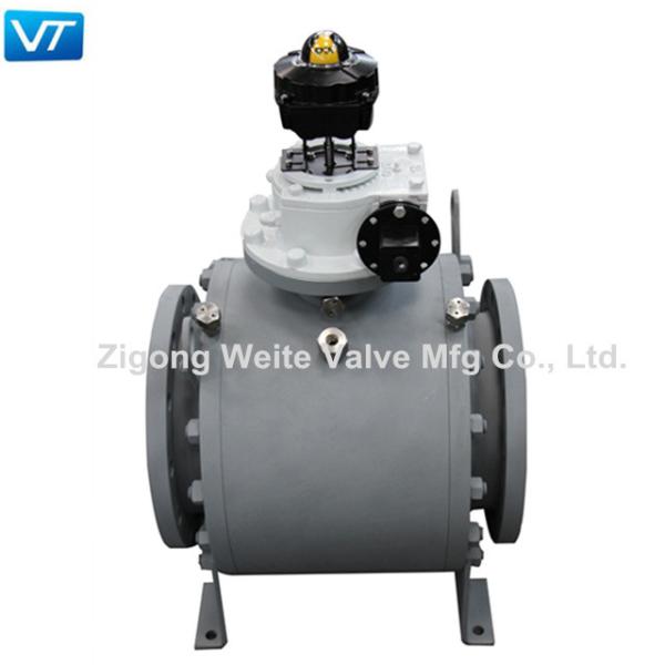 Quality Electric Forged Steel Trunnion Ball Valve ASME B 16.10 Class 150 To Class 2500 wholesale