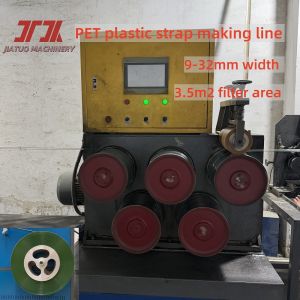 Cheap Large Extrusion Automatic Packing Use Pet Packing Straps Making Line With 9-32mm Width Customized for sale